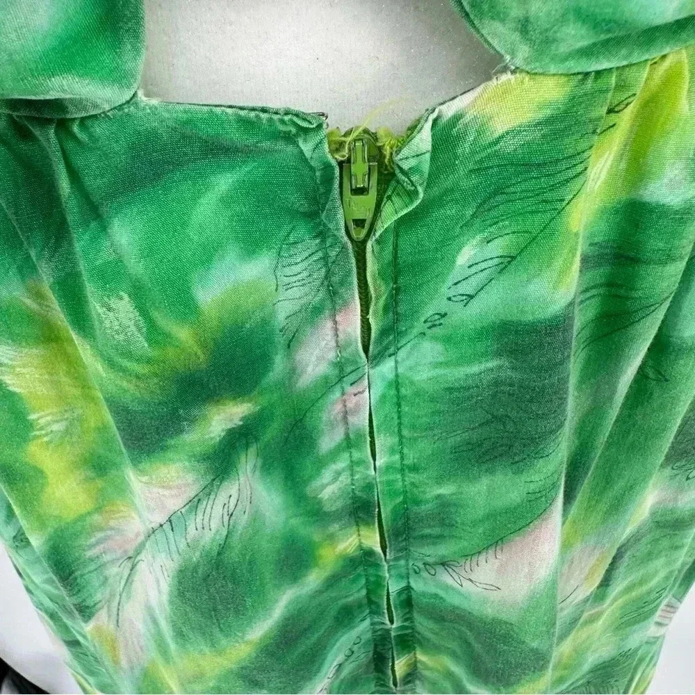 Vintage 60s cotton muumuu / caftan / beach party dress - Picture 6 of 10